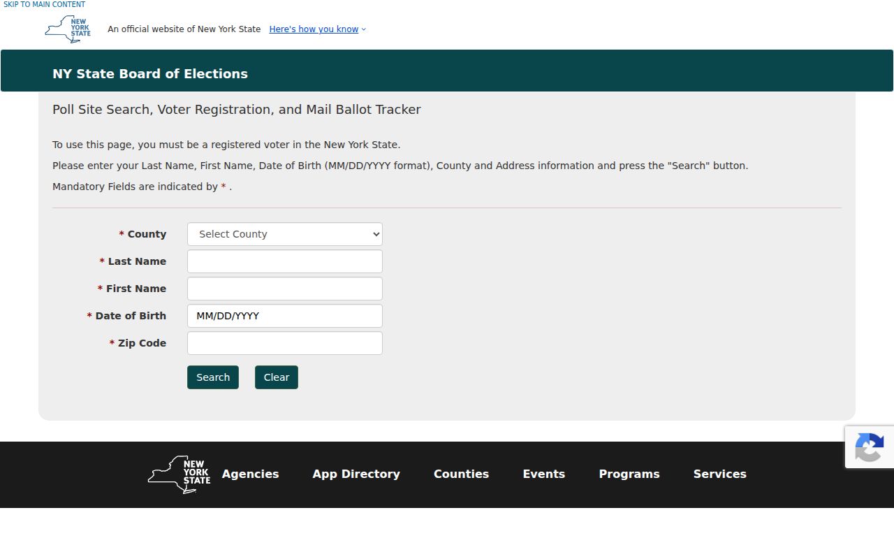 Manlius residents directory New York voter lookup screen